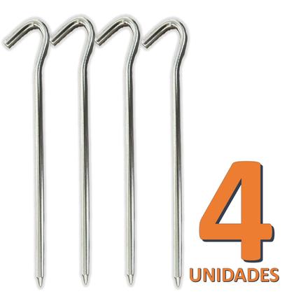 Imagem de KIT 4 Estaca Metal GRANDE 30CM (MOD101330)