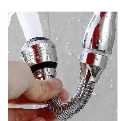 Imagem de Kit 4 Extensor De Torneira Cabo Flexível Movimento 360º 