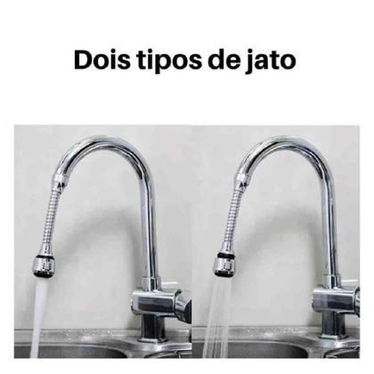 Imagem de Kit 4 Extensor De Torneira Cabo Flexível Movimento 360º 