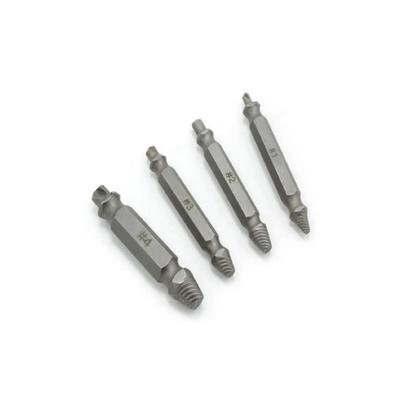 Imagem de Kit 4 Extrator Fresa Parafuso Danificado Quebrado Espanado