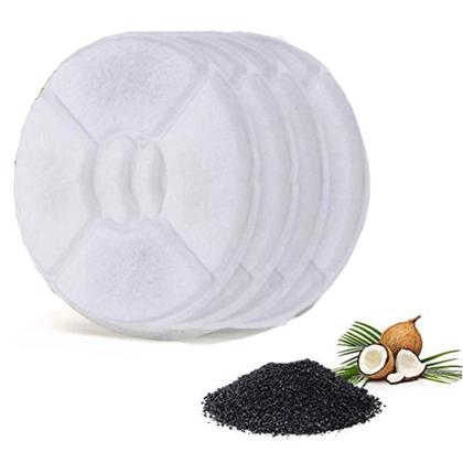 Imagem de Kit 4 Filtro De Fonte De Água Gato Cão Pet Refil Redondo Bebedouro Substituição Pwd-6