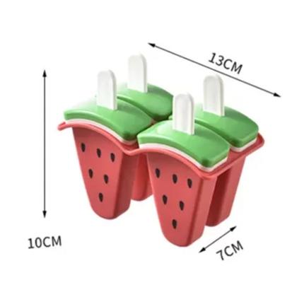 Imagem de Kit 4 Forma Sorvete Picole Paleta Recheada C/Palito Saudavel