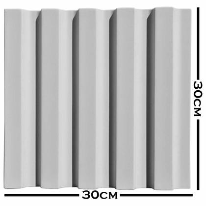 Imagem de Kit 4 Formas 3d Abs - Ripado 30x30 Placa Gesso Cimento