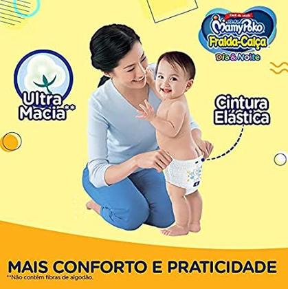 Imagem de KIT 4 FRALDA CALCA MAMYPOKO DIA&NOITE G/30un (AMARELA)