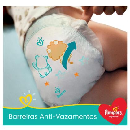 Imagem de Kit 4 Fraldas Pampers Infantil Supersec G com 80 unidades