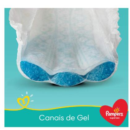 Imagem de Kit 4 Fraldas Pampers Infantil Supersec G com 80 unidades