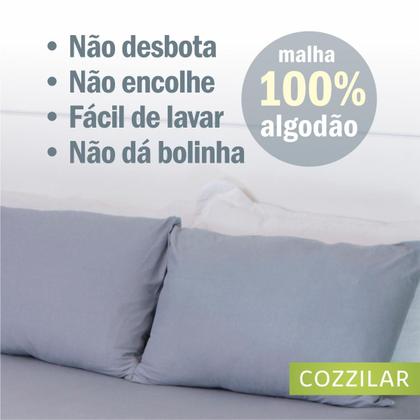 Imagem de Kit 4 Fronhas Avulsas Para Travesseiro 70x50cm Malha Lisa 100 Algodão Com Zíper Toque Macio, Hotel, Pousada