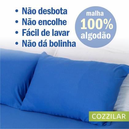 Imagem de Kit 4 Fronhas Avulsas Para Travesseiro 70x50cm Malha Lisa 100 Algodão Com Zíper Toque Macio, Hotel, Pousada