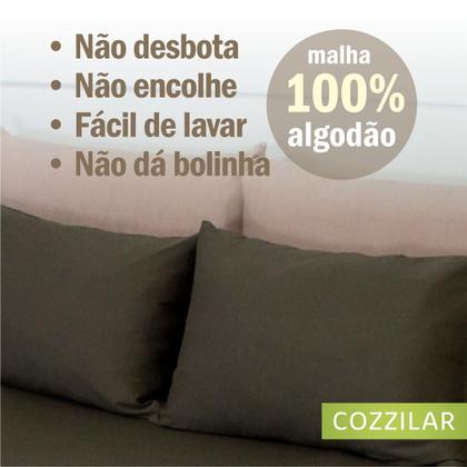 Imagem de Kit 4 Fronhas Avulsas Para Travesseiro 70x50cm Malha Lisa 100 Algodão Com Zíper Toque Macio, Hotel, Pousada