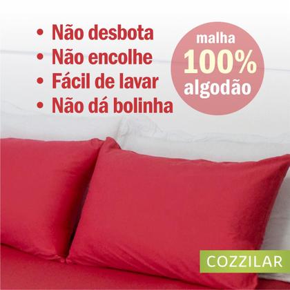 Imagem de Kit 4 Fronhas Avulsas Para Travesseiro 70x50cm Malha Lisa 100 Algodão Com Zíper Toque Macio, Hotel, Pousada