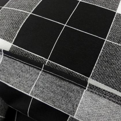 Imagem de Kit 4 Fronhas Envelope para Travesseiro Estampadas Algodão Pol Floral Xadrez