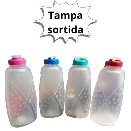 Imagem de Kit 4 Garrafa de Agua Para Geladeira 1,8 Litro Gelada 1800ml Alto Relevo Modelo Frutas Transparente Cozinha Arcaplast