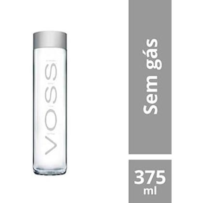 Imagem de Kit 4 Garrafas Água Mineral Voss Sem Gás 375ml Vidro Original  Premium com Design Sofisticado