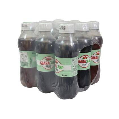 Imagem de Kit 4 Garrafinha Guaracamp Zero Açúcar Guaraná Natural 200ml