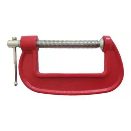 Imagem de Kit 4 Grampo Sargento Tipo C 3 Pol Em Ferro Reforçado