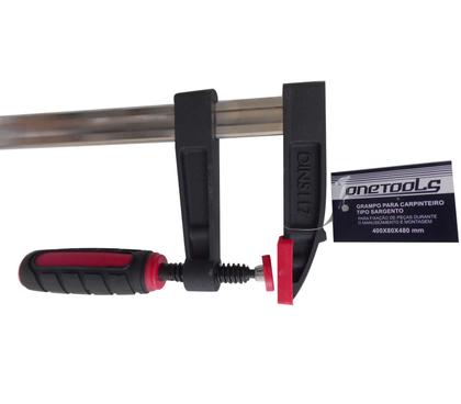 Imagem de Kit 4 Grampos P/ Carpinteiro Tipo Sargento 80x400mm ON36 Onetools