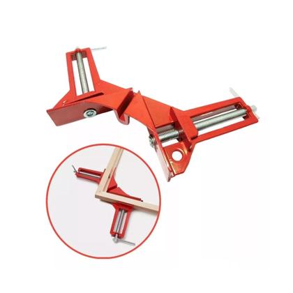 Imagem de Kit 4 Grampos Sargento Angular 90o Para Canto 75mm Vermelho