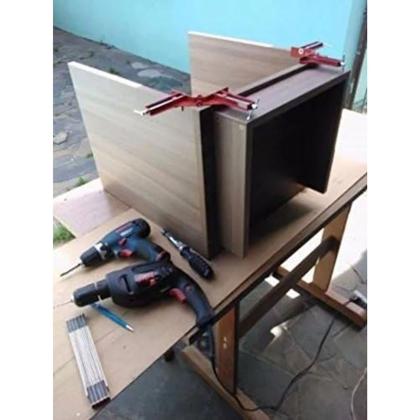 Imagem de Kit 4 Grampos Sargento Angular 90o Para Canto 75mm Vermelho