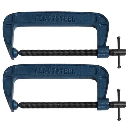 Imagem de Kit 4 Grampos Sargento Tipo C 250Mm 10 Pol. Para Marceneiro