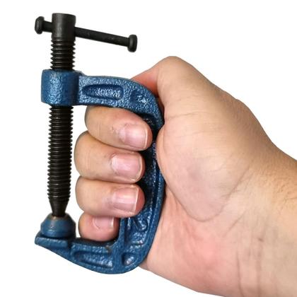 Imagem de Kit 4 Grampos Sargento Tipo C 50Mm 2 Pol. Para Marceneiro