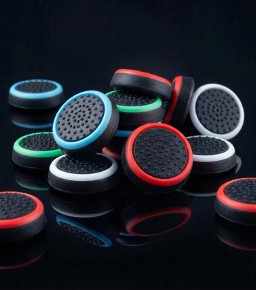 Imagem de Kit 4 Grips Capa Proteção Controles Analógicos Video Game
