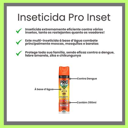 Imagem de Kit 4 Inseticidas Pro Inset Multi-inseticida Mata Insetos