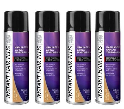Imagem de Kit 4 Instant Hair Plus 300ml Maquiagem Para Calvície