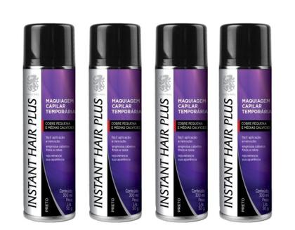 Imagem de Kit 4 Instant Hair Plus 300ml Maquiagem Para Calvície