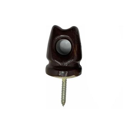 Imagem de Kit 4 Isolador Pimentão De Porcelana Olhal Parafuso Rohdina