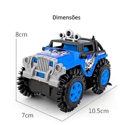 Imagem de Kit 4 Jeeps Cambalhota Infantil Carrinho 4x4 Sobe na Parede