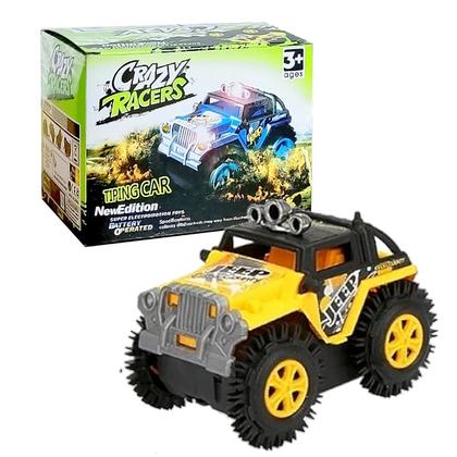 Imagem de Kit 4 Jeeps Cambalhota Infantil Carrinho 4x4 Sobe na Parede