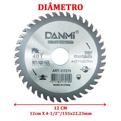 Imagem de Kit 4 Lamina Disco De Corte Prata Circular 40 Dentes 1150mm