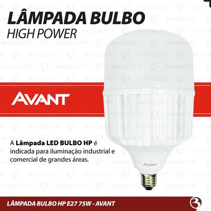 Imagem de Kit 4 Lâmpada Bulbo Led 75W Alta Potência Luz Branco Frio E27 Galpão Industrial - AVANT