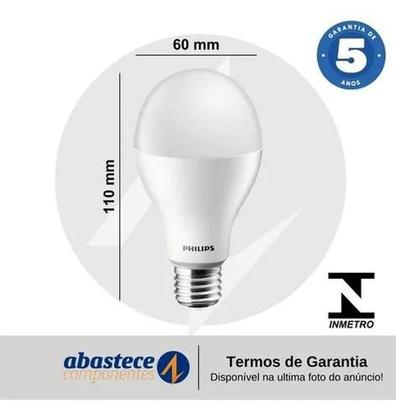Imagem de Kit 4 Lampada Led Bulbo 11W 1018Lm 180 Bivolt E27 Philips