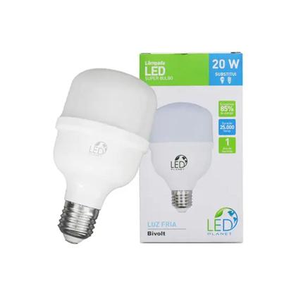 Imagem de Kit 4 Lâmpadas Led Bulbo 20w 6500k Soft Box Foto Vídeo