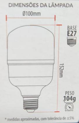 Imagem de Kit 4 Lâmpadas Led Bulbo Compacta 50w Biv Luz Branca Avant