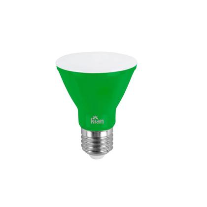 Kit 4 Lâmpadas Led Par 20 6w Bivolt E27 Luz Verde Kian Imagem de Kit 4 Lâmpadas Led Par 20 6w Bivolt E27 Luz Verde Kian