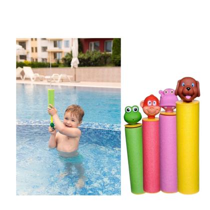 Imagem de Kit 4 Lança Água Esguicho Bichinhos Infantil Brinquedo Piscina Praia