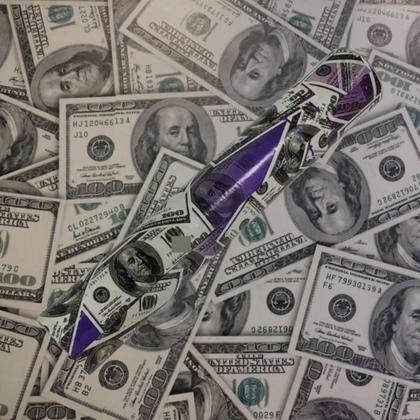 Imagem de Kit 4 Lança Confete Festa Dinheiro Dollar Réveillon Carnaval