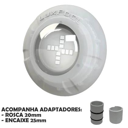 Imagem de Kit 4 Led Piscina Monocromático 9W + Central + Controle - Luxpool