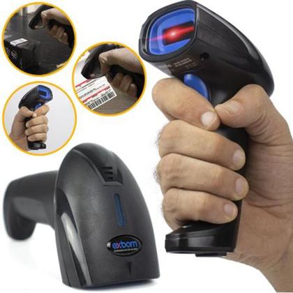 Imagem de Kit 4 Leitor Código De Barra Sem Fio De Mão Pdv Produtos Ean