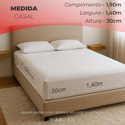 Imagem de Kit 4 Lençol Elástico Cama Box Casal Toque Macio