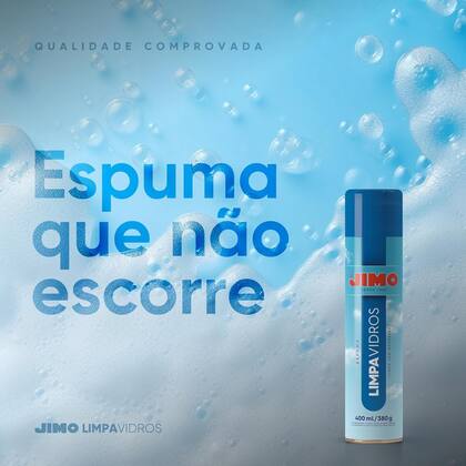 Imagem de Kit 4 Limpa Vidro Jimo Spray Espuma Limpeza Perfeita