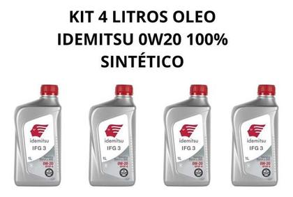 Imagem de Kit 4 Litros De Oleo Idemitsu 0w20 .