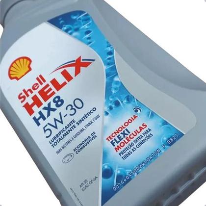 Imagem de Kit 4 Litros De Oleo Motor Shell Helix Hx8 5w30 Api Sp Gf6a