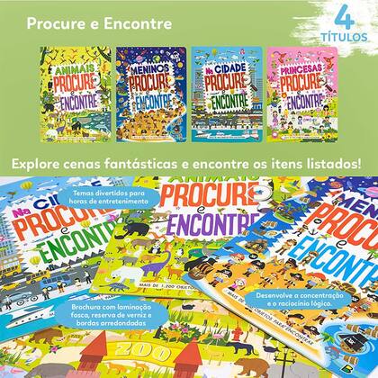 Kit 4 Livros de atividades Coleção Procure e Encontre Todolivro