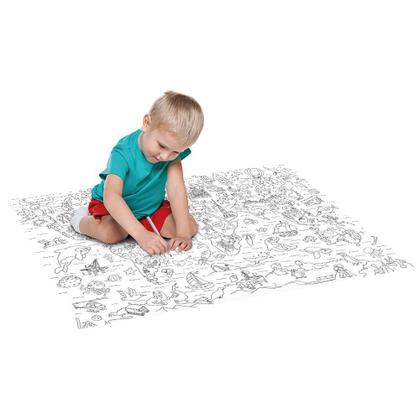 Imagem de Kit 4 Livros Infantil Tapete Para Colorir