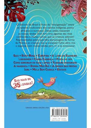 Imagem de Kit 4 Livros Turma Da Mônica Para Crianças Fábulas Lendas Biblioteca Infantil Clássica