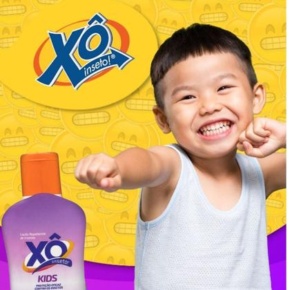 Imagem de Kit 4 Loção Repelente de Insetos Infantil 6h Xô Insetos 100ml Mosquitos Dengue