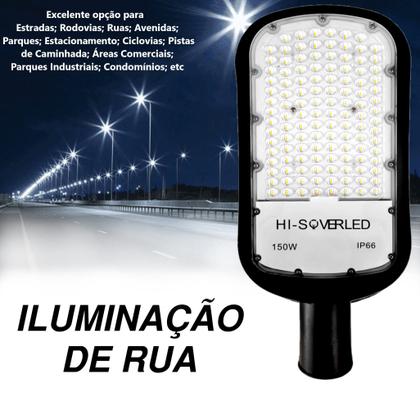 Imagem de Kit 4 Luminária Led Para Poste 150w Iluminação Publica Bivolt Ip66